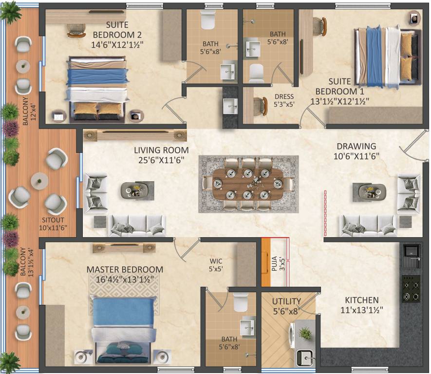 Srias IWA floor plan layout